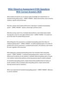 WGU Objective Assessment D184 Questions With Correct Answers 2026
