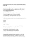 CHES Practice Exam &ndash; Certified Health Education Specialist Study Guide&comma; Questions & Exam Prep