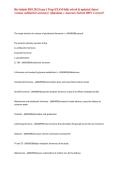 Rio Salado BIO 202 Exam 1 Prep EXAM fully solved & updated &lpar;latest version verified for accuracy&rpar; &lpar;Questions &plus; Answers&rpar; Solved 100&percnt; Correct&excl;&excl;&NewLine;