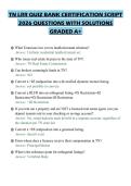 TN LRR QUIZ BANK CERTIFICATION SCRIPT&NewLine;2026 QUESTIONS WITH SOLUTIONS&NewLine;GRADED A&plus;