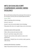 MKTG 524 EXAM 2026 SCRIPT&NewLine;COMPREHENSIVE ANSWERS VERIFIED&NewLine;EXCELLENCE&NewLine;