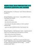 MLBPA FINAL EXAM PREPARATION 2026&NewLine;ACCURATE QUESTIONS AND ANSWERS&NewLine;