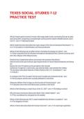 TEXES SOCIAL STUDIES 7-12 PRACTICE TEST