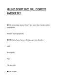 MN 553 SCRIPT 2026 FULL CORRECT&NewLine;ANSWER SET&NewLine;
