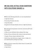 MN 566 2026 ACTUAL EXAM QUESTIONS&NewLine;WITH SOLUTIONS GRADED A&plus;