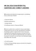 MN 566 2026 EXAM REVIEW FULL&NewLine;QUESTIONS AND CORRECT ANSWERS