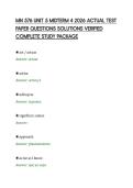 MN 576 UNIT 5 MIDTERM 4 2026 ACTUAL TEST&NewLine;PAPER QUESTIONS SOLUTIONS VERIFIED&NewLine;COMPLETE STUDY PACKAGE&NewLine;