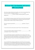 BLS Exam YMCA Test Questions And Answers &sol;  100&percnt; Correct Review
