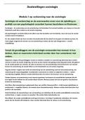  Sociologie &vert;samenvatting doelstellingen &vert; PXL &vert; 2025&sol;26