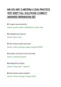 MN 576 UNIT 5 MIDTERM 4 2026 PRACTICE&NewLine;TEST SHEET FULL SOLUTIONS CORRECT&NewLine;ANSWERS PREPARATION SET
