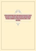 STRAIGHTERLINE PHARMACOLOGY TEST EXAM 1 LATEST 2026 STUDY QUESTIONS WITH CORRECT SOLUTIONS 100&percnt; TOP RATED