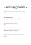 MEDICATION AIDE STATE EXAM 2026&sol;2027 QUESTIONS AND CORRECT ANSWERS GRADED A&plus; LATEST