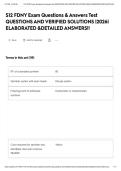 S12 FDNY Exam Questions & Answers Test QUESTIONS AND VERIFIED SOLUTIONS &vert;2026&vert; ELABORATED &DETAILED ANSWERS&excl;&excl;&NewLine;&NewLine;