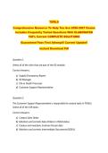 TEWLS &NewLine;Comprehensive Resource To Help You Ace 2026-2027 Exams &NewLine;Includes Frequently Tested Questions With ELABORATED &NewLine;100&percnt; Correct COMPLETE SOLUTIONS  &NewLine;Guaranteed Pass First Attempt&excl;&excl; Current Update&excl;&excl;  &NewLine;Instant Download Pdf
