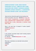 HUMB1000 NEWEST  EXAM &vert;&vert; MOST RECENT               &NewLine;EXAM 2026&sol;27 ACTUAL  COMPLETE REAL EXAM   &NewLine;QUESTIONS AND CORRECT ANSWERS &lpar;VERIFIED &NewLine;ANSWERS&rpar; ALREADY GRADED A&plus; &vert; GUARANTEED &NewLine;SUCCESS&excl;&excl; NEWEST EXAM &vert; JUST RELEASED&excl;&excl; 