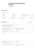 WGU C207 Data Driven Decision Making Pre Assessment Questions and Correct Answers from Actual Exam 2026&period; A &plus; SCORE&period; ULTIMATE GUIDE&period;
