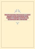 HESI PN EXIT PRACTICE EXAM A LATEST 2026&sol;2027 STUDY QUESTIONS WITH CORRECT VERIFIED ANSWERS AND RATIONALES 100&percnt; TOP RATED