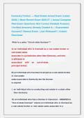 Kentucky Portion &mdash; Real Estate Actual Exam &lpar;Latest &NewLine;2026&rpar; &vert;&vert; Most Recent Exam 2026&sol;27 &vert;&vert; Actual Complete &NewLine;Real Exam Questions And Correct Detailed Answers &NewLine;&lpar;Verified Answers&rpar; Already Graded A&plus; &vert; Guaranteed &NewLine;Success&excl;&excl; Newest Exam &vert; Just Released&excl;&excl; &vert; In
