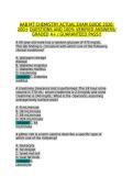 AAB MT Chemistry Actual Exam Guide 200&plus; Questions and Verified Answers GRADED A&plus;&NewLine;
