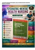 COMPLETE PMHNP & PMH-BC TEST BANK BUNDLE &vert; Psychiatric-Mental Health Nursing Review & Resource Manual 5th Edition &plus; Psychotherapy for the Advanced Practice Psychiatric Nurse 3rd Edition &vert; 970 Questions & Rationales &vert; Updated 2026&ndash;2027