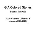 GIA Colored Stones Study Guide&lpar;New Version&rpar; &vert; Practice Test & Verified Answers 2026&sol;2027