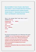 Maryville NURS 611 Exam 3 Review &vert;&vert; Most Recent &NewLine;Exam 2026&sol;27 &vert;&vert; Actual Complete Real Exam Questions &NewLine;And Correct Detailed Answers &lpar;Verified Answers&rpar; &NewLine;Already Graded A&plus; &vert; Guaranteed Success&excl;&excl; Newest &NewLine;Exam &vert; Just Released&excl;&excl; &vert; Instant Download 