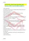 NURS 401 Final Exam Questions and Answers 100&percnt; Correct GRADED A&plus;&NewLine;