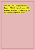 AQA AS Level Computer Science &NewLine;Paper 1 &lpar;7516&sol;1&rpar; Mark Scheme 2020&colon; &NewLine;Ultimate 2025&sol;2026 Exam Prep to Ace &NewLine;Your Exams and Avoid Resits
