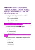 Pennsylvania Nuclear Engineer Exam&colon; Practice Questions with Verified Answers and Rationales &lpar;2025-2026 Edition&rpar;