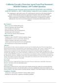 California Executive Protection Agent Exam 2026-2027 QUESTIONS AND ANSWERS&NewLine;ALREADY GRADED A&plus;&period; 100&percnt; Verified Solutions &vert; Updated Per Latest Guidelines &vert; Graded A&plus;