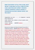 MGMT 3300 NEWEST ACTUAL FINAL EXAM &vert;&vert; MOST &NewLine;RECENT  EXAM 2026&sol;27 ACTUAL COMPLETE REAL &NewLine;EXAM  QUESTIONS AND CORRECT ANSWERS &NewLine;&lpar;VERIFIED ANSWERS&rpar; ALREADY GRADED A&plus; &vert; &NewLine;GUARANTEED SUCCESS&excl;&excl; NEWEST EXAM &vert; JUST &NewLine;RELEASED&excl;&excl; 