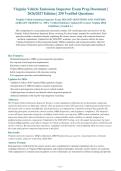 Virginia Vehicle Emissions Inspector Exam 2026-2027 QUESTIONS AND ANSWERS&NewLine;ALREADY GRADED A&plus;&period; 100&percnt; Verified Solutions &vert; Updated Per Latest Virginia DEQ&NewLine;Guidelines &vert; Graded A&plus;