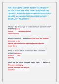 NAFA CAFS EXAM &vert;&vert; MOST RECENT  EXAM 2026&sol;27 &NewLine;ACTUAL COMPLETE REAL EXAM  QUESTIONS AND &NewLine;CORRECT ANSWERS &lpar;VERIFIED ANSWERS&rpar; ALREADY &NewLine;GRADED A&plus; &vert; GUARANTEED SUCCESS&excl;&excl; NEWEST &NewLine;EXAM &vert; JUST RELEASED&excl;&excl; 