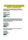 AAB MT Chemistry Actual Exam Guide 200&plus; Questions and Verified Answers GRADED A&plus;&NewLine;