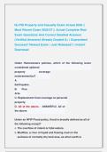 NJ PSI Property and Casualty Exam Actual 2026 &vert;&vert; &NewLine;Most Recent Exam 2026&sol;27 &vert;&vert; Actual Complete Real &NewLine;Exam Questions And Correct Detailed Answers &NewLine;&lpar;Verified Answers&rpar; Already Graded A&plus; &vert; Guaranteed &NewLine;Success&excl;&excl; Newest Exam &vert; Just Released&excl;&excl; &vert; Instant &NewLine;Dow