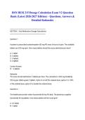 BSN HESI 215 Dosage Calculation Exam V2 Question Bank &lpar;Latest 2026&sol;2027 Edition&rpar; &ndash; Questions&comma; Answers & Detailed Rationales
