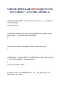 VIRGINIA RBC EXAM 2025&sol;2026 QUESTIONS AND CORRECT ANSWERS GRADED A&plus;&NewLine;&NewLine;