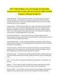 COF G-98 Handling&comma; Use and Storage of Flammable Compressed Gases Exam with all Correct & 100&percnt; Verified Answers &vert;Already Graded A&plus;