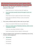 HESI Nutrition Proctored Exam Latest Update 2026 &vert; Study Guide &vert; Questions & Solutions &vert; Exam Prep PDF