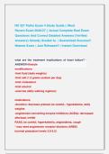 NU 327 Patho Exam 4 Study Guide &vert;&vert; Most                  &NewLine;Recent Exam 2026&sol;27 &vert;&vert; Actual Complete Real Exam &NewLine;Questions And Correct Detailed Answers &lpar;Verified &NewLine;Answers&rpar; Already Graded A&plus; &vert; Guaranteed Success&excl;&excl; &NewLine;Newest Exam &vert; Just Released&excl;&excl; &vert; Instant Do