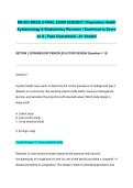 NR-503 WEEK 8 FINAL EXAM 2026&sol;2027 &vert; Population Health Epidemiology & Biostatistics Reviewer &vert; Download to Score an A &vert; Pass Guaranteed - A&plus; Graded&NewLine;&NewLine;