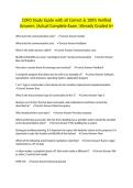 COFO Study Guide with all Correct & 100&percnt; Verified Answers &vert;Actual Complete Exam &vert;Already Graded A&plus;