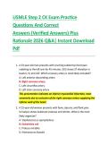 USMLE Step 2 CK Exam Practice &NewLine;Questions And Correct  &NewLine;Answers &lpar;Verified Answers&rpar; Plus  &NewLine;Rationale 2026 Q&A&vert; Instant Download &NewLine;Pdf  