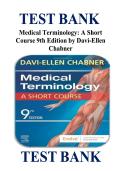 TEST BANK FOR Medical Terminology&colon; A Short Course 9th Edition by Davi-Ellen Chabner&NewLine;