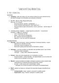 Marketing &vert; Samenvatting & Examenvragen &lpar;met antwoorden&rpar;