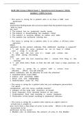 NUR 283 Comp 2 Mock Exam &vert; Questions and Answers&vert;2026 Update&vert;100&percnt; Correct&period;&NewLine;