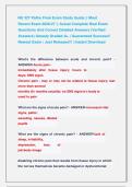 NU 327 Patho Final Exam Study Guide &vert;&vert; Most                  &NewLine;Recent Exam 2026&sol;27 &vert;&vert; Actual Complete Real Exam &NewLine;Questions And Correct Detailed Answers &lpar;Verified &NewLine;Answers&rpar; Already Graded A&plus; &vert; Guaranteed Success&excl;&excl; &NewLine;Newest Exam &vert; Just Released&excl;&excl; &vert; Instan