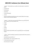 WEB WOC Continence Care Ultimate Exam
