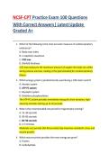 NCSF-CPT Certification Exam &ndash; 100 Practice Questions with Correct Answers