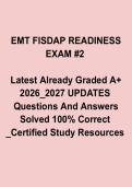 EMT FISDAP Readiness Exam 2 Study Guide PDF &ndash; Practice Questions&comma; NREMT Review & EMT Exam Prep &lpar;2026&ndash;2027&rpar;